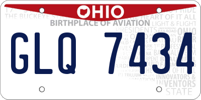 OH license plate GLQ7434