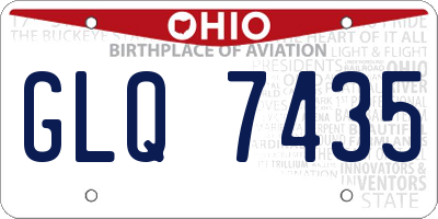 OH license plate GLQ7435