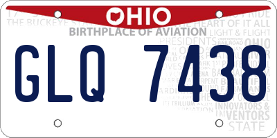 OH license plate GLQ7438
