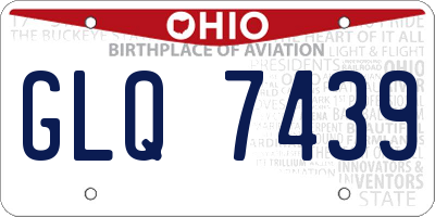 OH license plate GLQ7439
