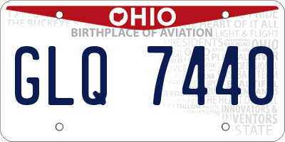 OH license plate GLQ7440