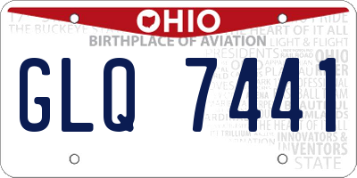 OH license plate GLQ7441
