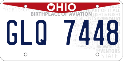 OH license plate GLQ7448