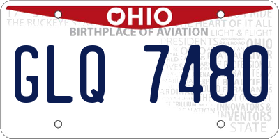 OH license plate GLQ7480