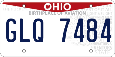 OH license plate GLQ7484