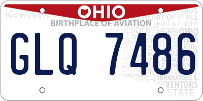 OH license plate GLQ7486