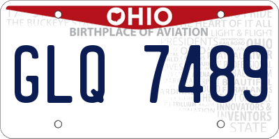 OH license plate GLQ7489