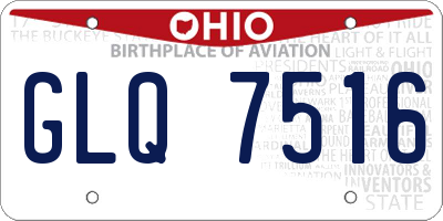 OH license plate GLQ7516