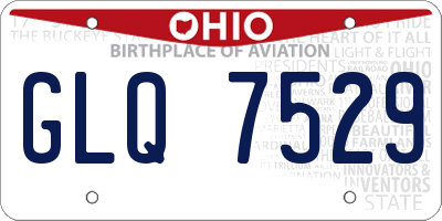 OH license plate GLQ7529