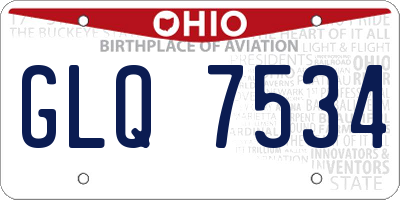 OH license plate GLQ7534