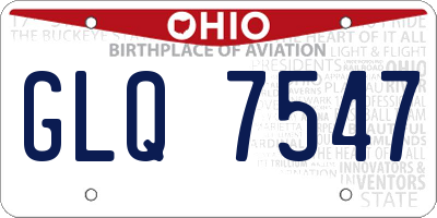 OH license plate GLQ7547