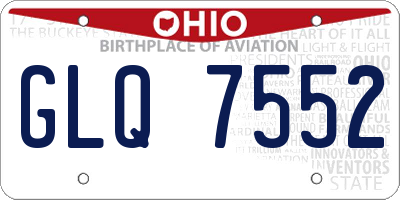 OH license plate GLQ7552