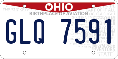 OH license plate GLQ7591