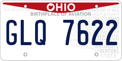 OH license plate GLQ7622