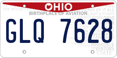 OH license plate GLQ7628