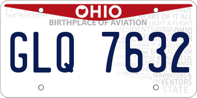 OH license plate GLQ7632