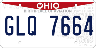 OH license plate GLQ7664