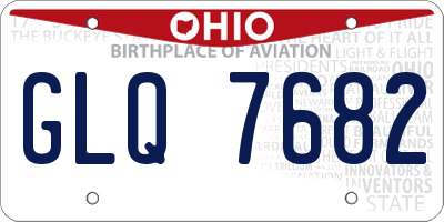 OH license plate GLQ7682