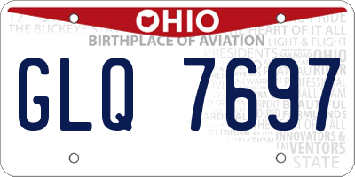 OH license plate GLQ7697