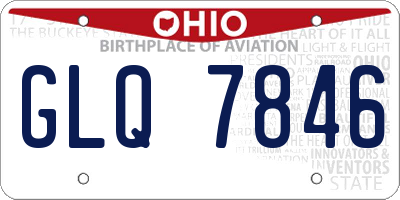 OH license plate GLQ7846