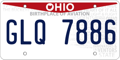 OH license plate GLQ7886