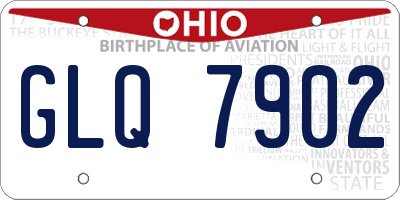 OH license plate GLQ7902