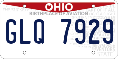 OH license plate GLQ7929