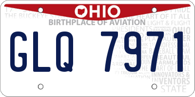 OH license plate GLQ7971