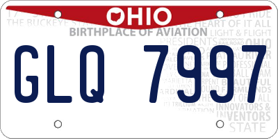 OH license plate GLQ7997