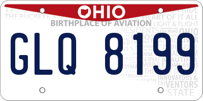 OH license plate GLQ8199