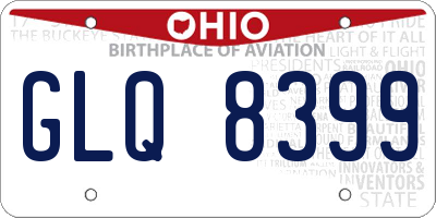 OH license plate GLQ8399