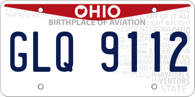 OH license plate GLQ9112