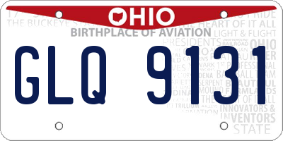 OH license plate GLQ9131