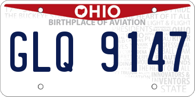 OH license plate GLQ9147