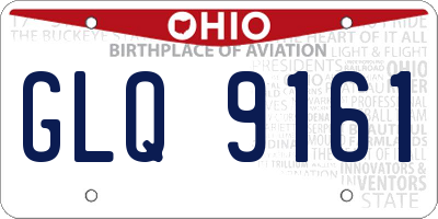 OH license plate GLQ9161
