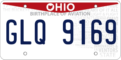 OH license plate GLQ9169