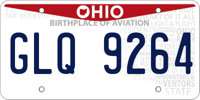 OH license plate GLQ9264