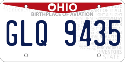 OH license plate GLQ9435