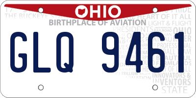 OH license plate GLQ9461