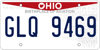 OH license plate GLQ9469