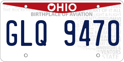 OH license plate GLQ9470
