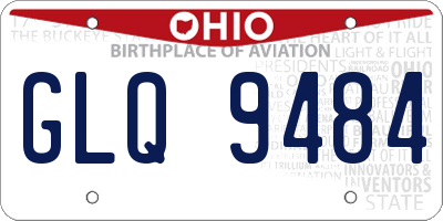 OH license plate GLQ9484