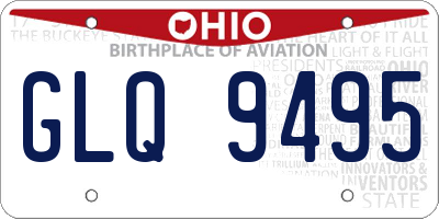 OH license plate GLQ9495
