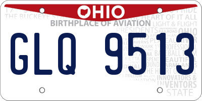 OH license plate GLQ9513