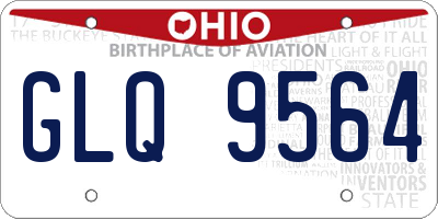 OH license plate GLQ9564
