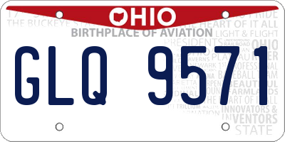 OH license plate GLQ9571