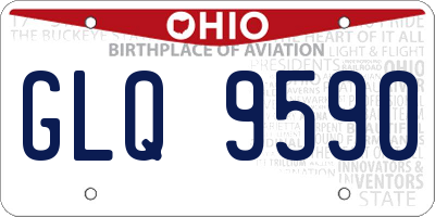 OH license plate GLQ9590