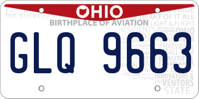 OH license plate GLQ9663