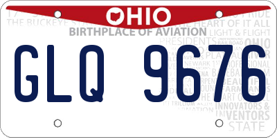 OH license plate GLQ9676