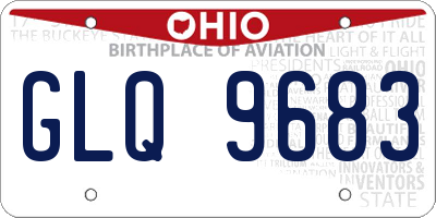OH license plate GLQ9683